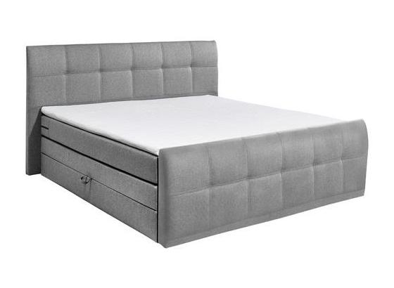 Boxspringbett mit Bettkasten 180x200cm Sacramento B2, Grau - Grau, Basics, Holzwerkstoff/Textil (180/200cm) - Carryhome Boxspringbett mit Bettkasten 180x200cm Sacramento B2, Grau - Grau, Basics, Holzwerkstoff/Textil (180/200cm) - Carryhome