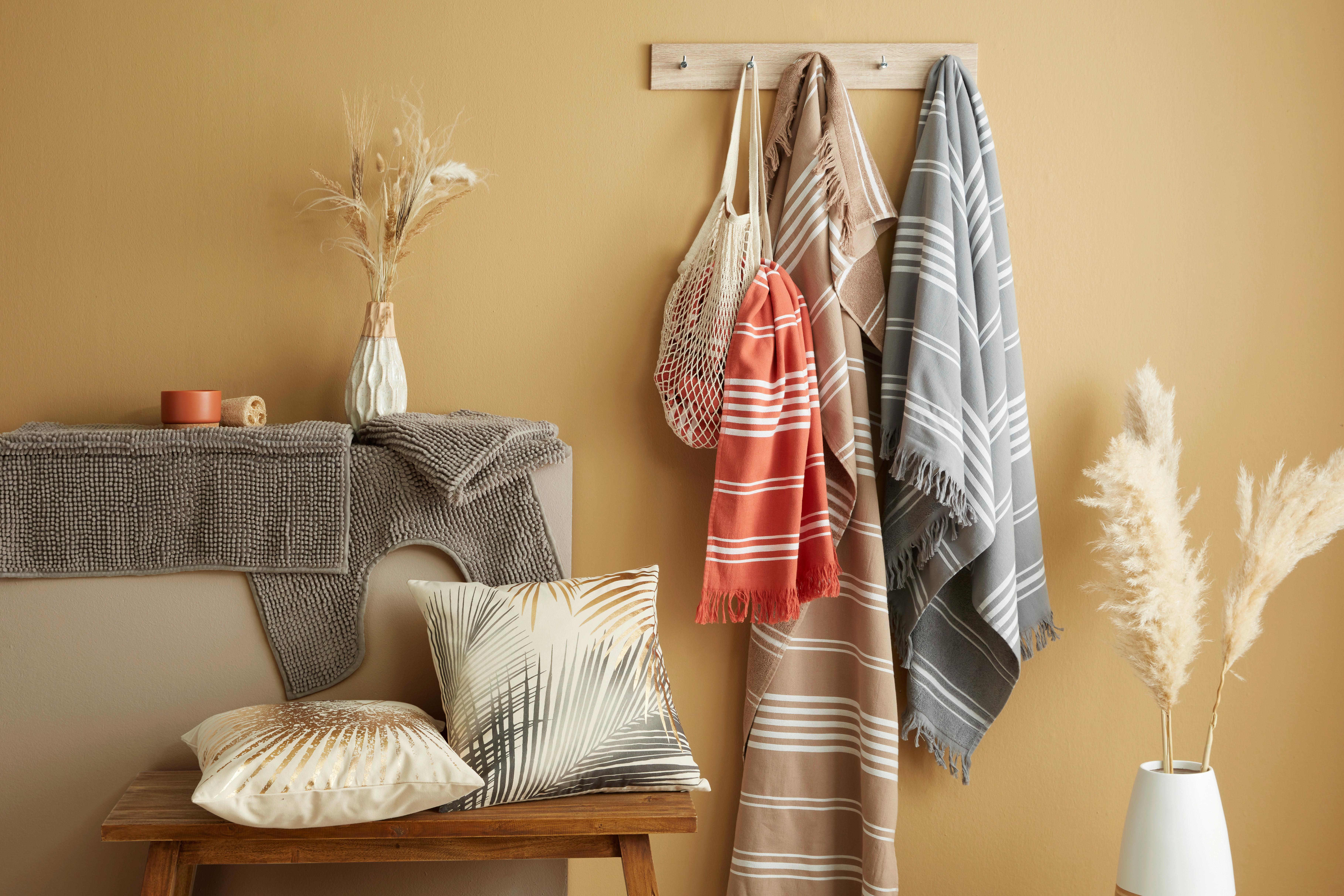 Předložka Do Koupelny Nelly, 60/90cm, Šedohnědá - šedohnědá, textil (60/90cm) - Modern Living