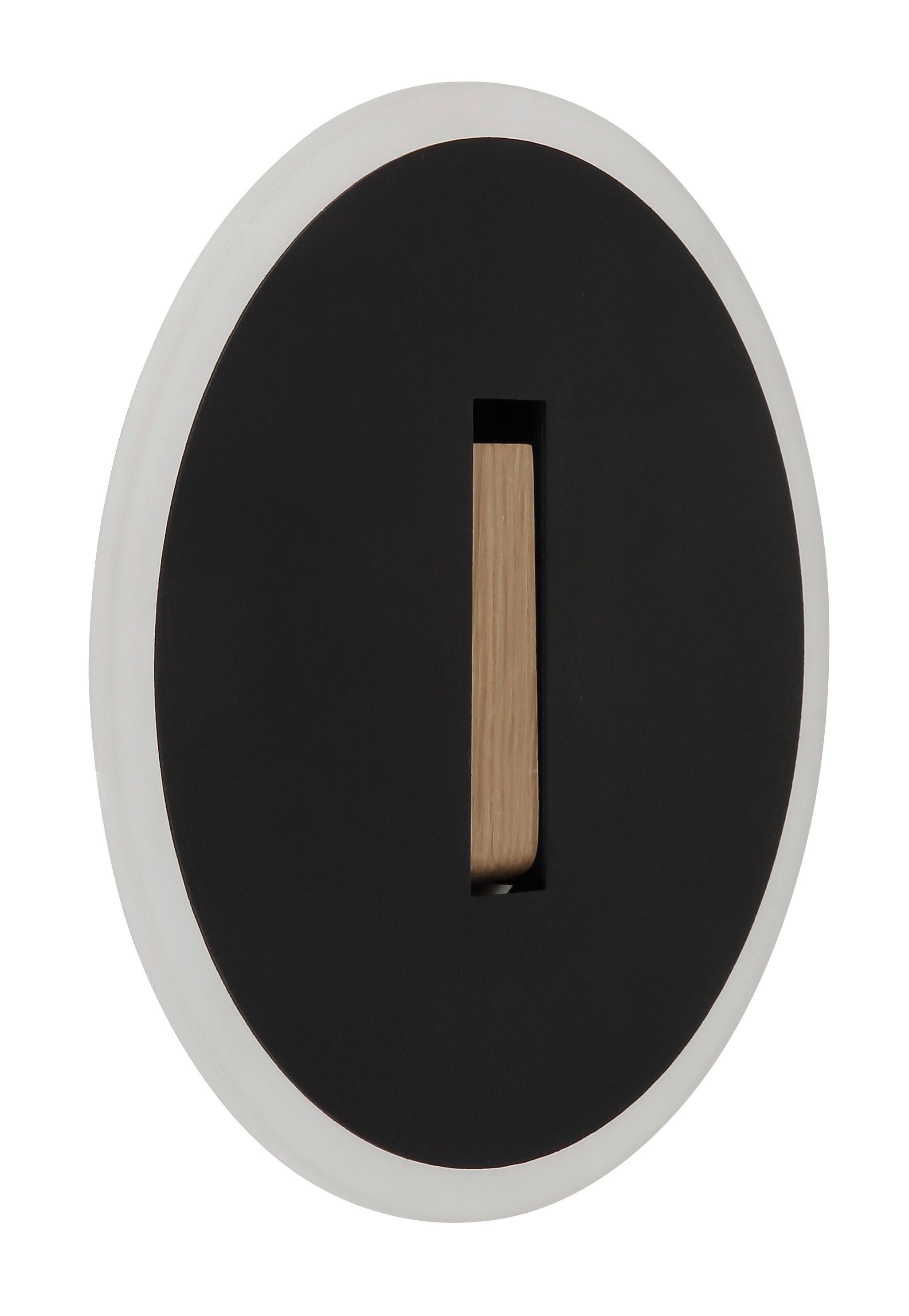 LED-Wandleuchte 78410b Avery - Dunkelbraun/Schwarz, Design, Holzwerkstoff/Kunststoff (20,5/5cm) - Globo