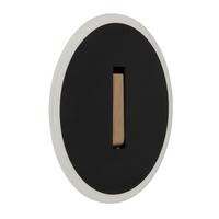 LED-Wandleuchte 78410b Avery - Dunkelbraun/Schwarz, Design, Holzwerkstoff/Kunststoff (20,5/5cm) - Globo