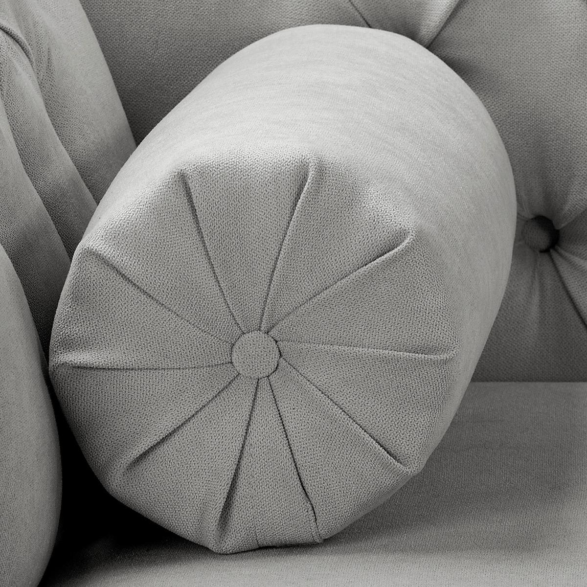 Récamiere Pako Grau B: 185cm - Braun/Grau, Design, Textil (185/93/75cm) - P & B