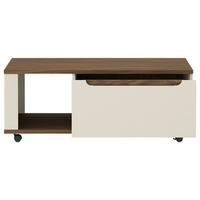 Couchtisch Kansas Nussbaum/Kaschmir B: 110cm - Kaschmir/Nussbaumfarben, Basics, Holzwerkstoff/Kunststoff (110/43/65cm) - Hom`in