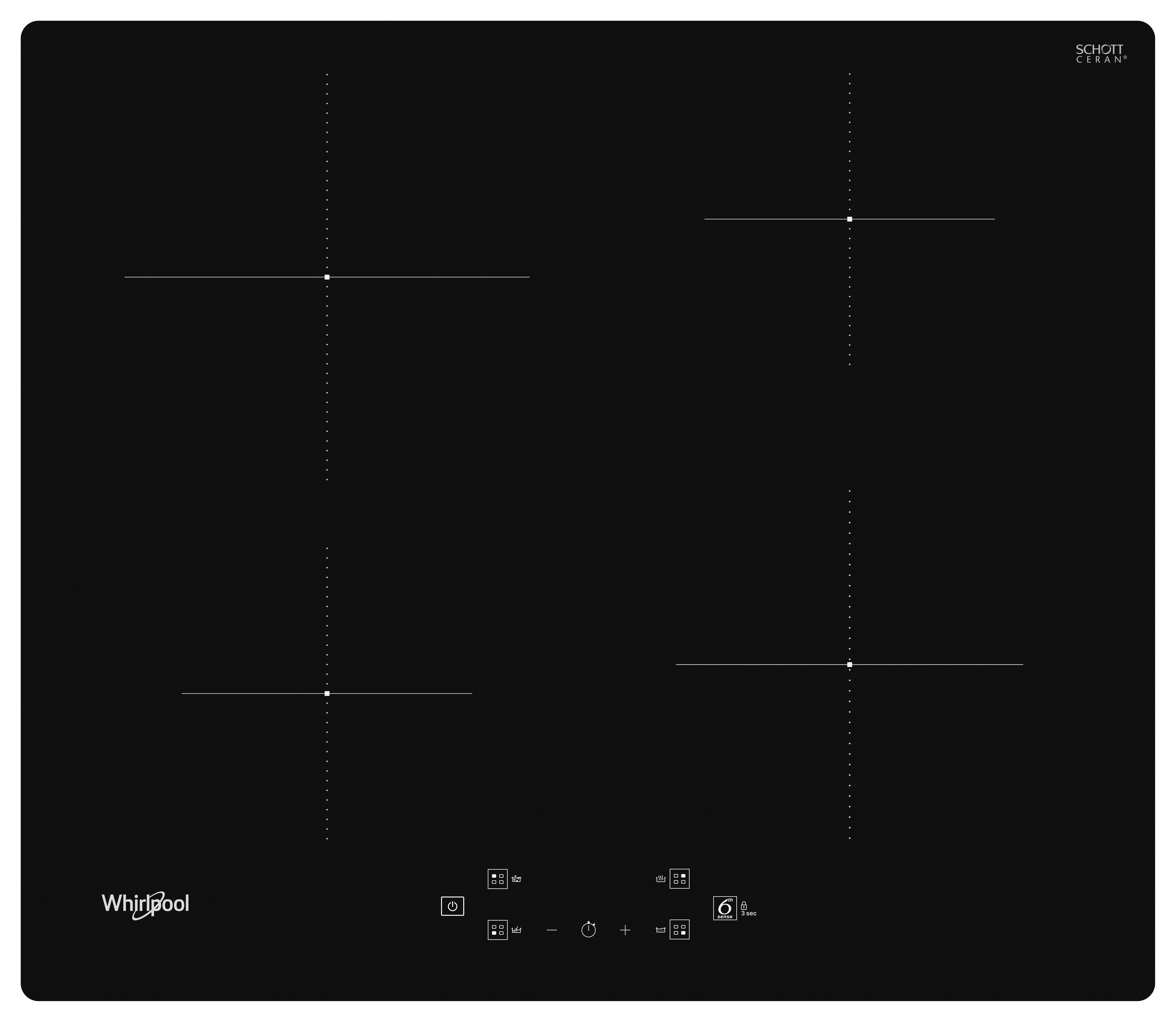 Indukciós Főzőlap Ws Q7360 Ne - fekete, Modern, műanyag/Üveg (59cm) - Whirlpool