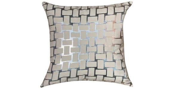 Zierkissen Tammy 45x45 cm Polyester Beige mit Zipp - Beige, ROMANTIK / LANDHAUS, Textil (45/45cm) - James Wood