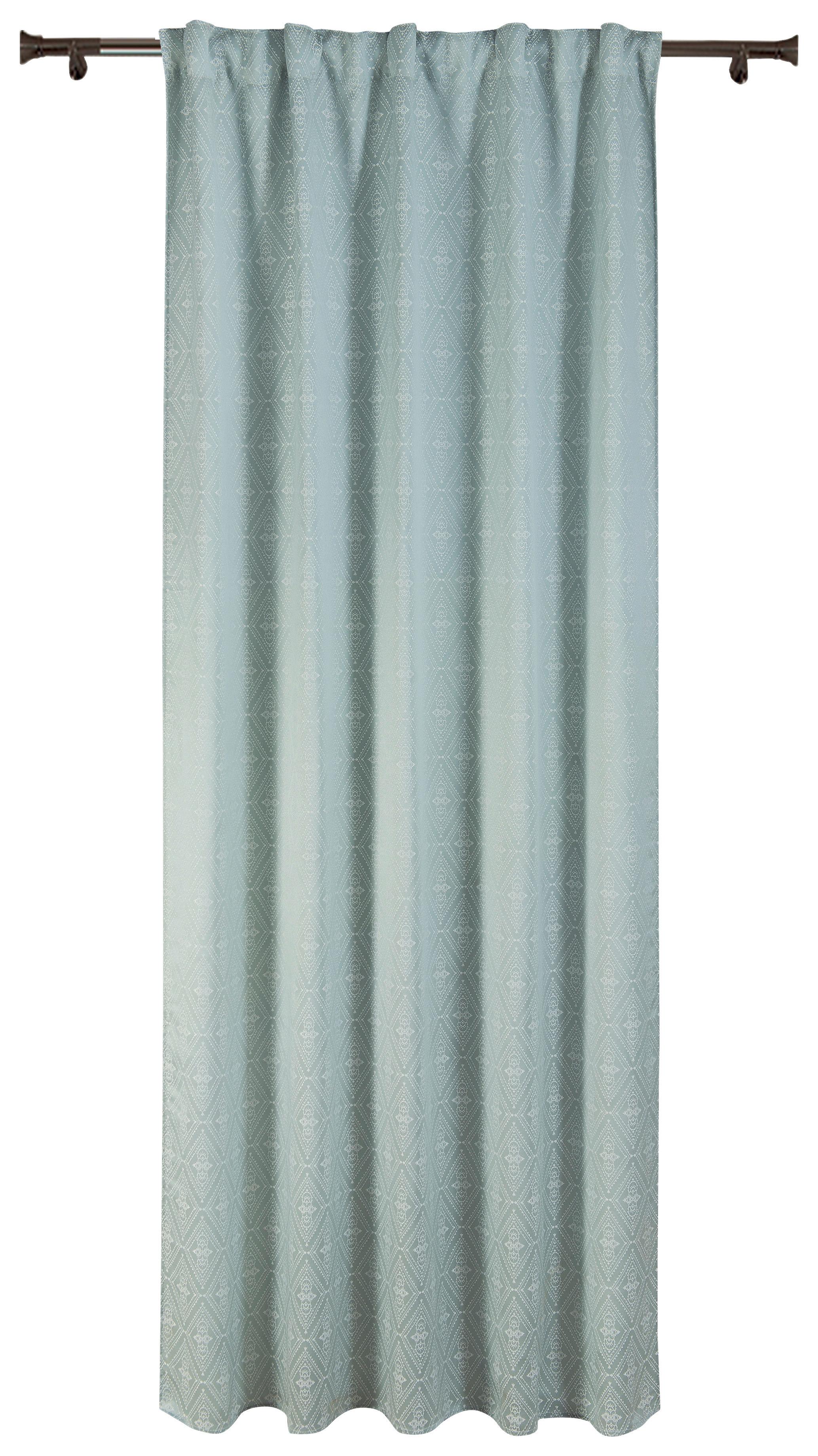 Készfüggöny Adriane - Világoskék/Mentazöld, modern, Textil (135/245cm) - Luca Bessoni
