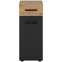 Alsószekrény Calvi - tölgyfa színű/szürke, Modern, faalapú anyag (30/76/30cm) - Mömax