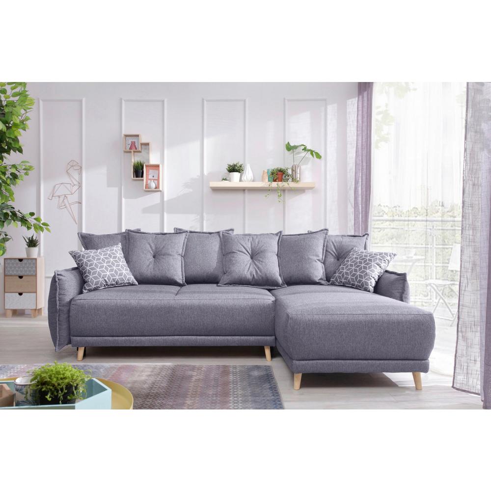 Sedacia Súprava S Rozkladom Lazy Lukka Svetlosivá