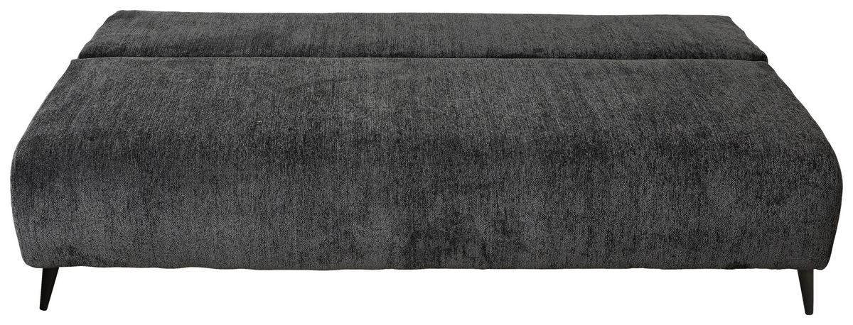 Schlafsofa Time Anthrazit, B: 200 cm - Anthrazit/Schwarz, Trend, Holz/Kunststoff (200/88/100cm)