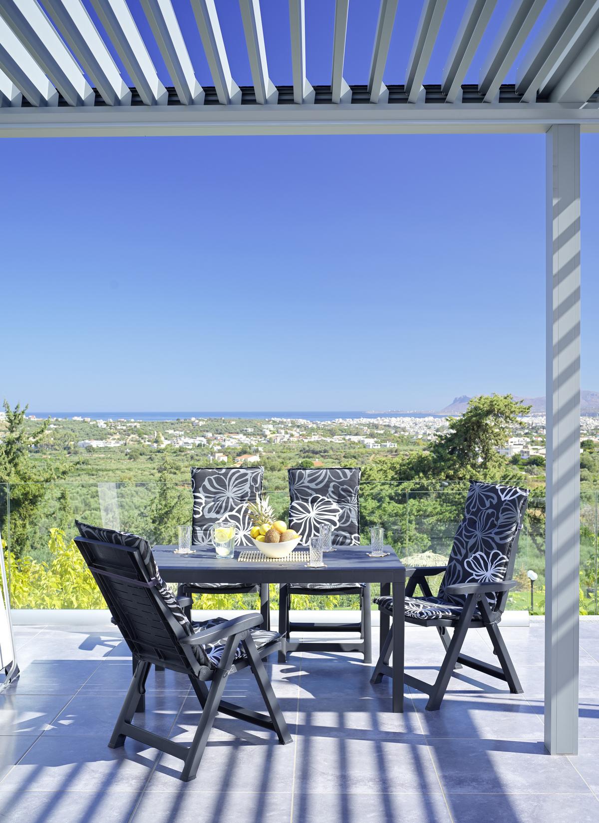 Hochlehnerauflage Genf 114x47 cm Schwarz/Grau - Schwarz/Grau, Basics, Textil (114/47/5cm) - Beo