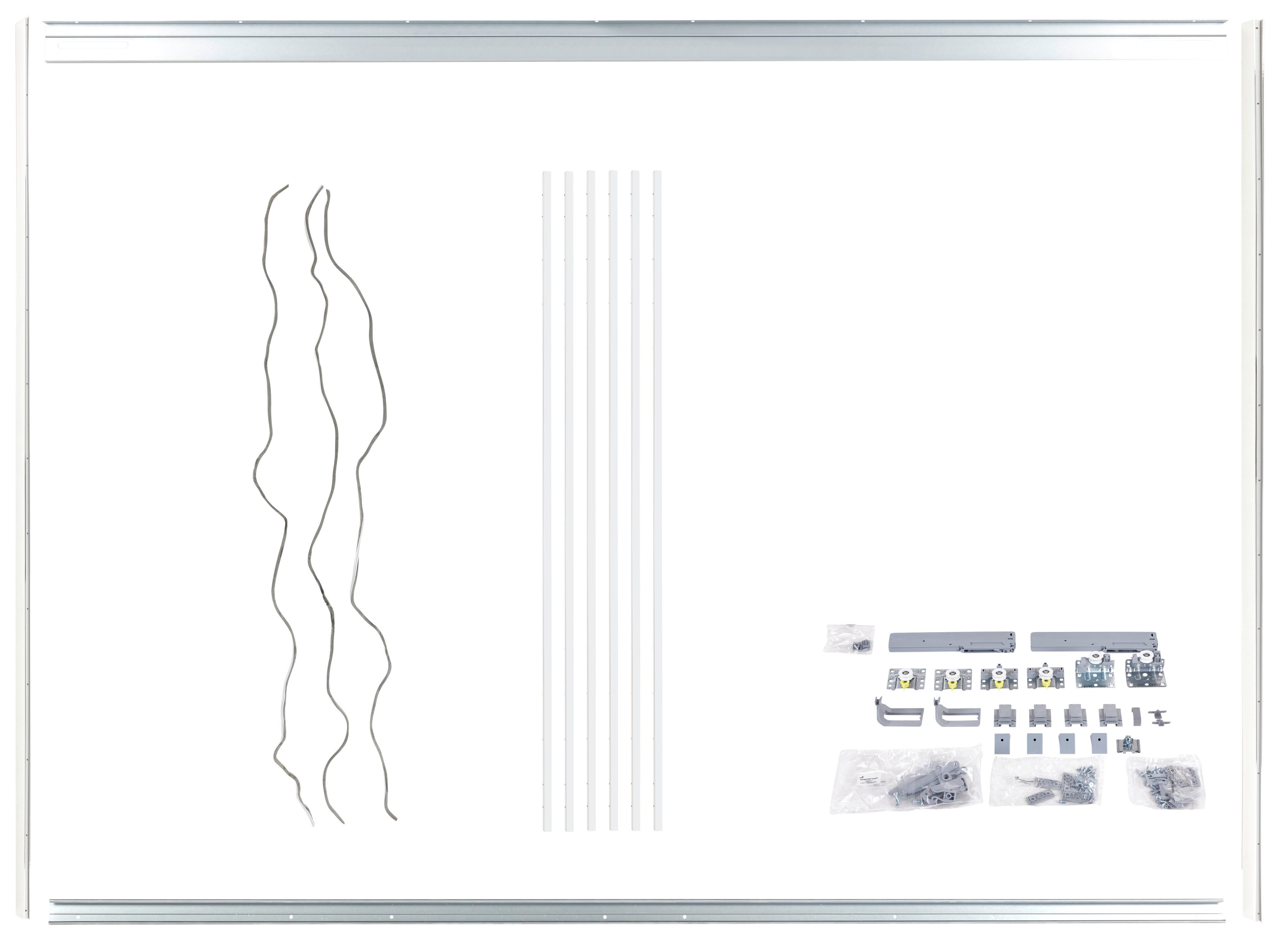 Montagepaket f. Kleiderschrank Unit H: 243 cm B: 270 cm - Chromfarben, MODERN, Kunststoff/Metall - Ondega