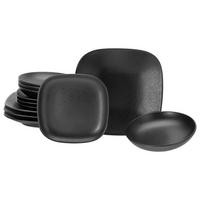 Tafelservice Magic Black Square, 12--Teilig., Schwarz - Schwarz, Basics, Keramik - Creatable