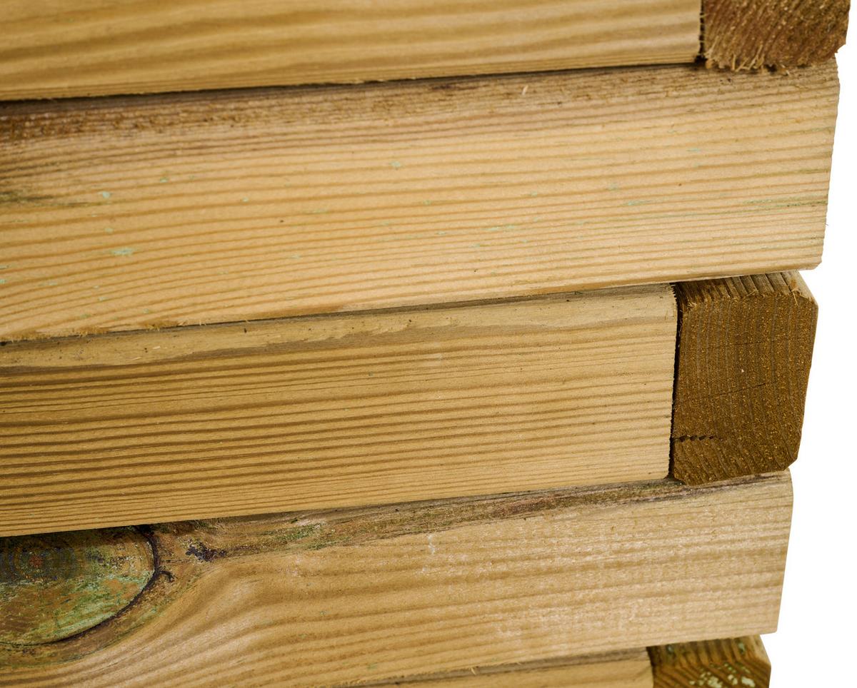 Blumenkasten Schwarz Kieferfarben B: 70 Cm - Schwarz/Kieferfarben, Basics, Holz/Textil (70/30/30cm) - Siena Garden