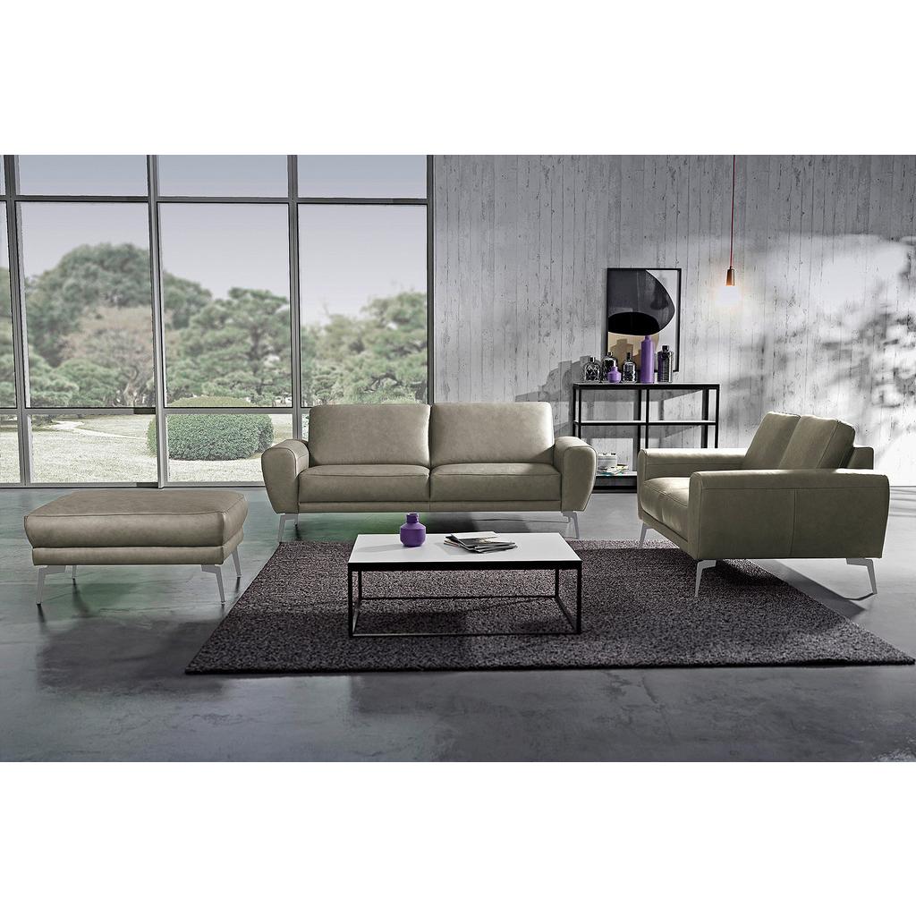 3-SITZER-SOFA Spring Schwarz Chrom B: 207 cm