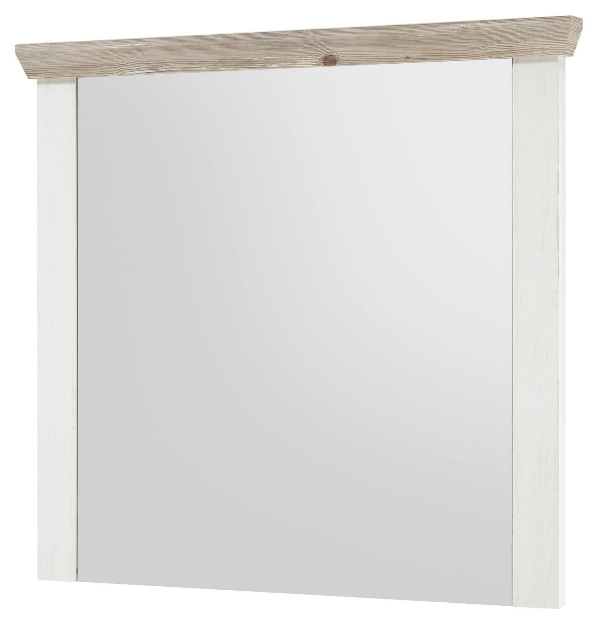 Wandspiegel Florenz Hellbraun/Pinienfarben B:107cm - Hellbraun/Pinienfarben, Design, Holzwerkstoff (107/110/8cm) - MID.YOU