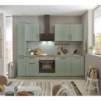 Küchenblock Marseille Grün/Eiche Dekor B: 250 cm - Eiche Artisan/Grün, Design, Holzwerkstoff (250cm) - MID.YOU