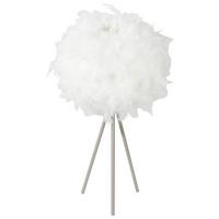 Tischleuchte Katunga Weiß Mit Schalter - Weiß/Nickelfarben, Basics, Textil/Metall (35/65cm)
