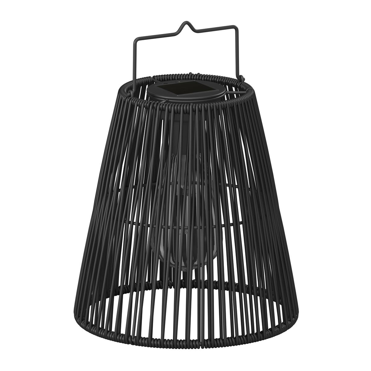 SOLÁRNE SVIETIDLO GLOW - čierna, Modern, kov/plast (20,5/26/20,5cm) - Bessagi Garden