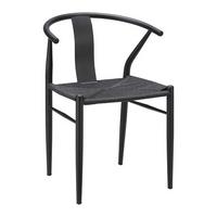 Kovová jedálenská stolička MONIKA čierna - čierna, Modern, kov (55/77,5/51cm) - Bessagi Home