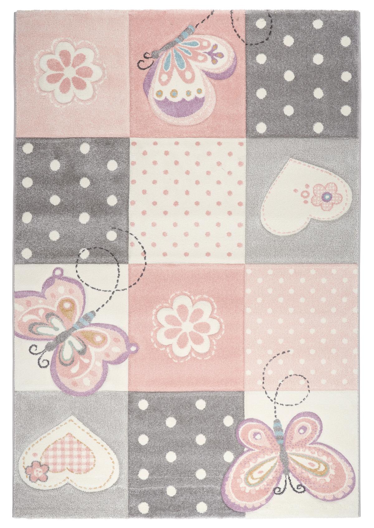 DĚTSKÝ KOBEREC Butterfly 2, 160/230cm, růžová - růžová, Romantický / Rustikální, textil (160/230cm) - Mömax