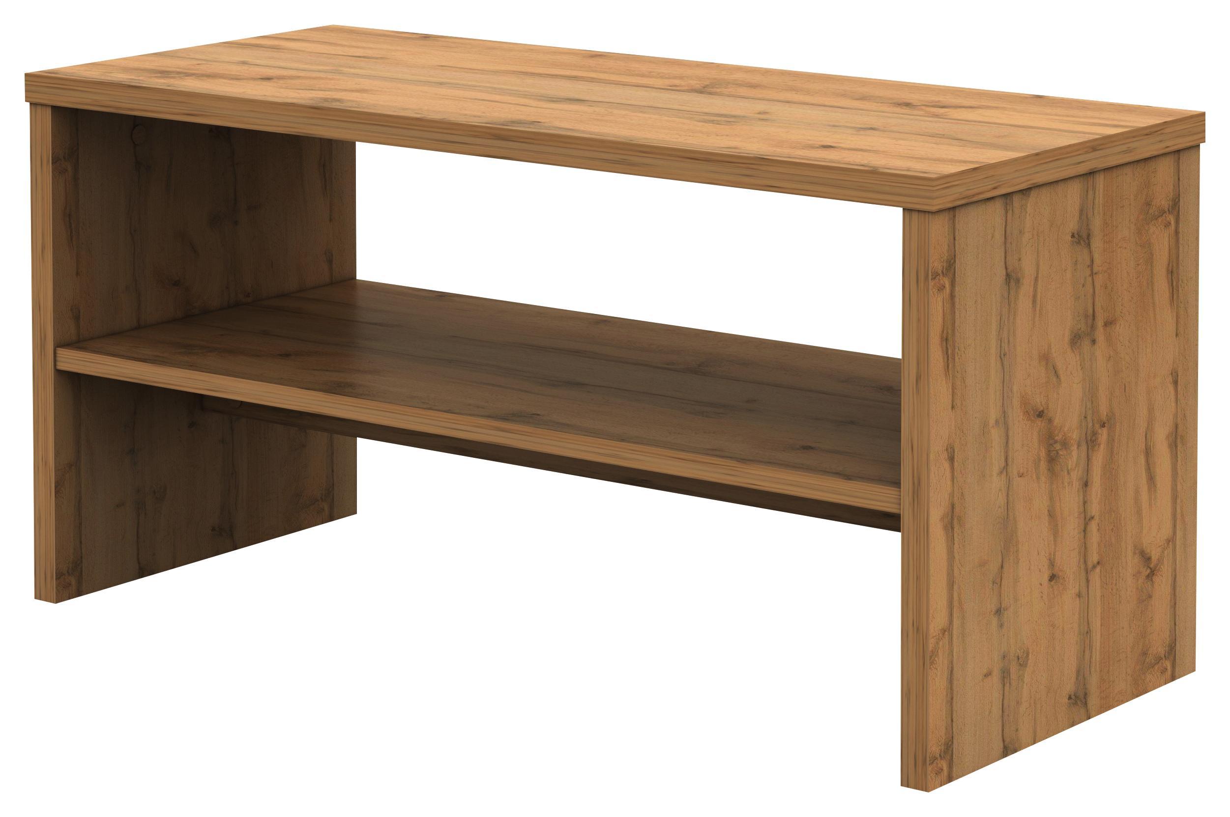 Tv Stolík Lucie *cenový Trhák* - farby dubu, Basics, kompozitné drevo (80/40/35cm)