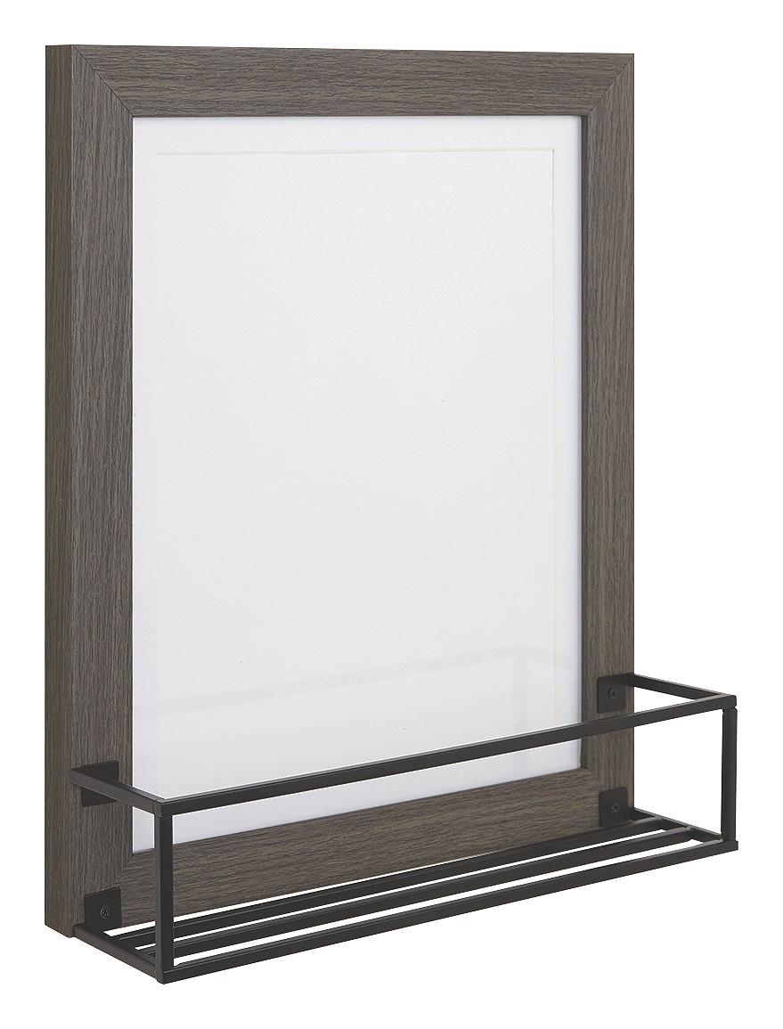 Rám na obrazy Shelf - šedá, kov/kompozitní dřevo (27,5/32,5/8,5cm) - Modern Living