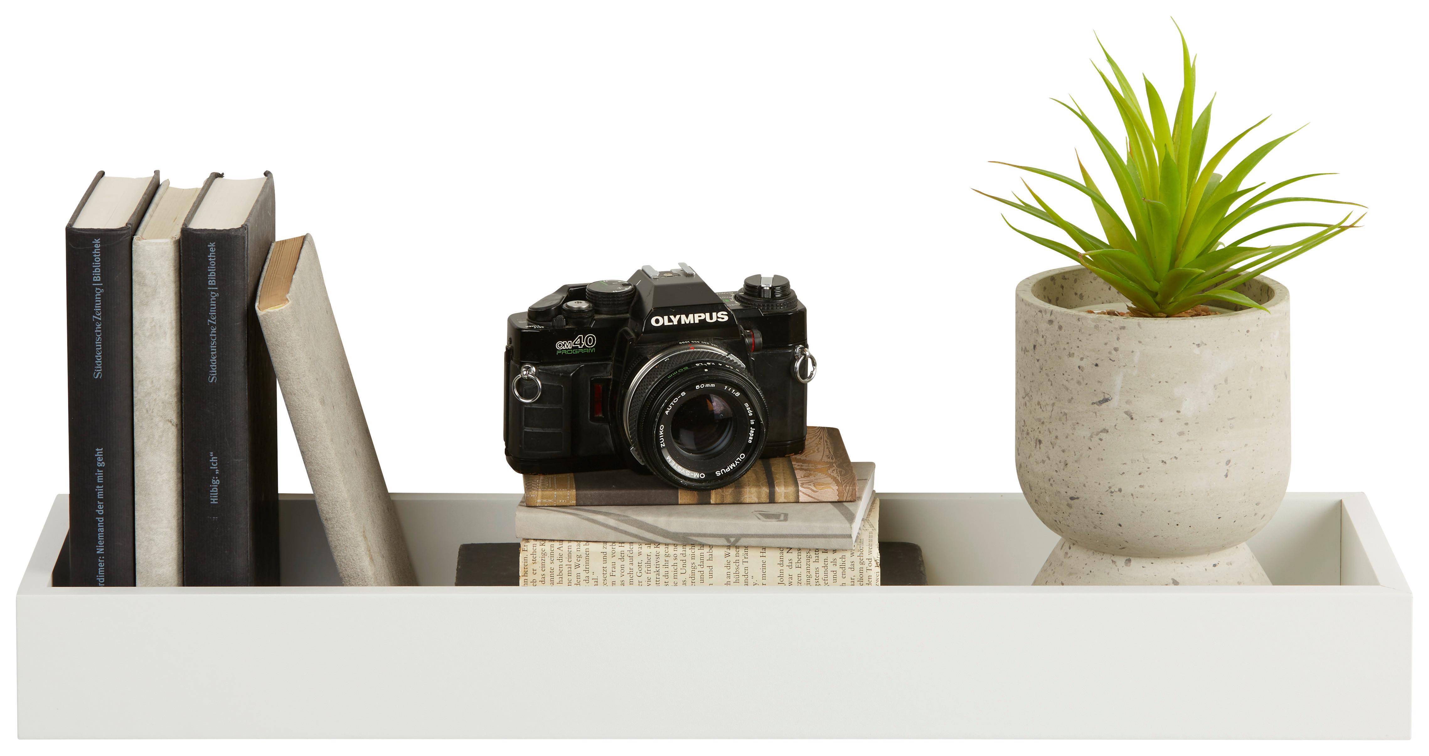 NÁSTENNÁ POLICA ALESSIO -SB- - biela, kompozitné drevo (60/6,5/17cm) - Mömax