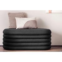 Bettbank Bouclé, Anthrazit B: 108 Cm - Anthrazit, MODERN, Textil (108/42/45cm) - Livetastic