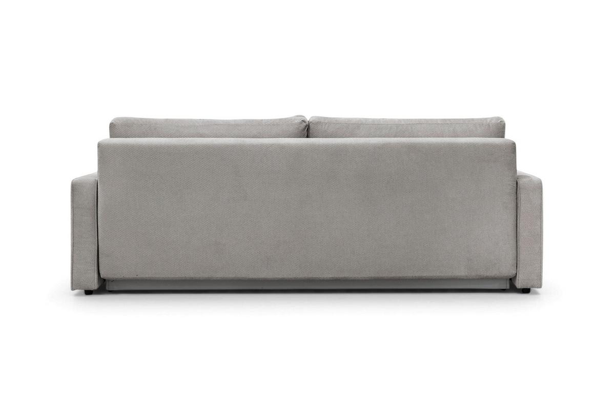 Rozkladacia pohovka NERA, sivá ženilka - sivá, Modern, textil/plast (232/90/100cm)