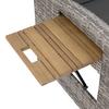 Loungegarnitur 2-Teilig Bahia Tobago Holz/Metall mit Kissen - Grau, Basics, Holz/Textil (117/93/74cm) - Ambia Garden