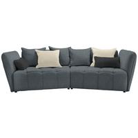 Boxspringová pohovka SOFI, šedá, krémová - šedá/černá, Moderní, textil (294/93/152cm) - Premium Living