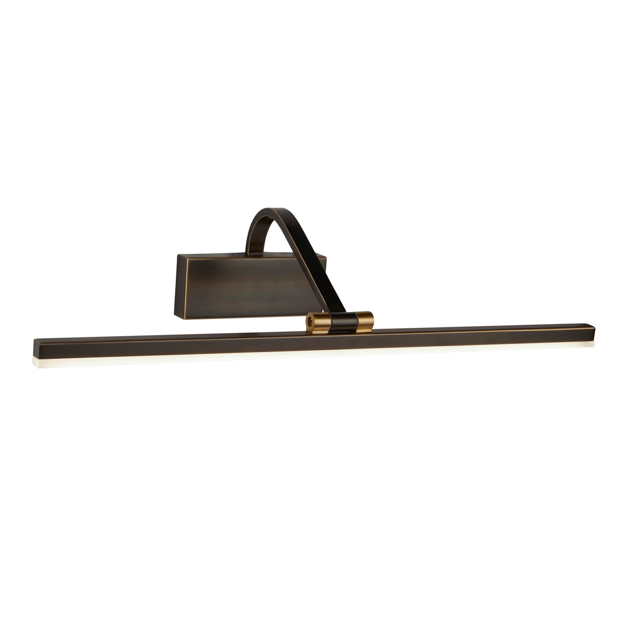 LED-Bilderleuchte Bilbao 5551-51bg - Goldfarben/Schwarz, Basics, Kunststoff/Metall (51/11cm)