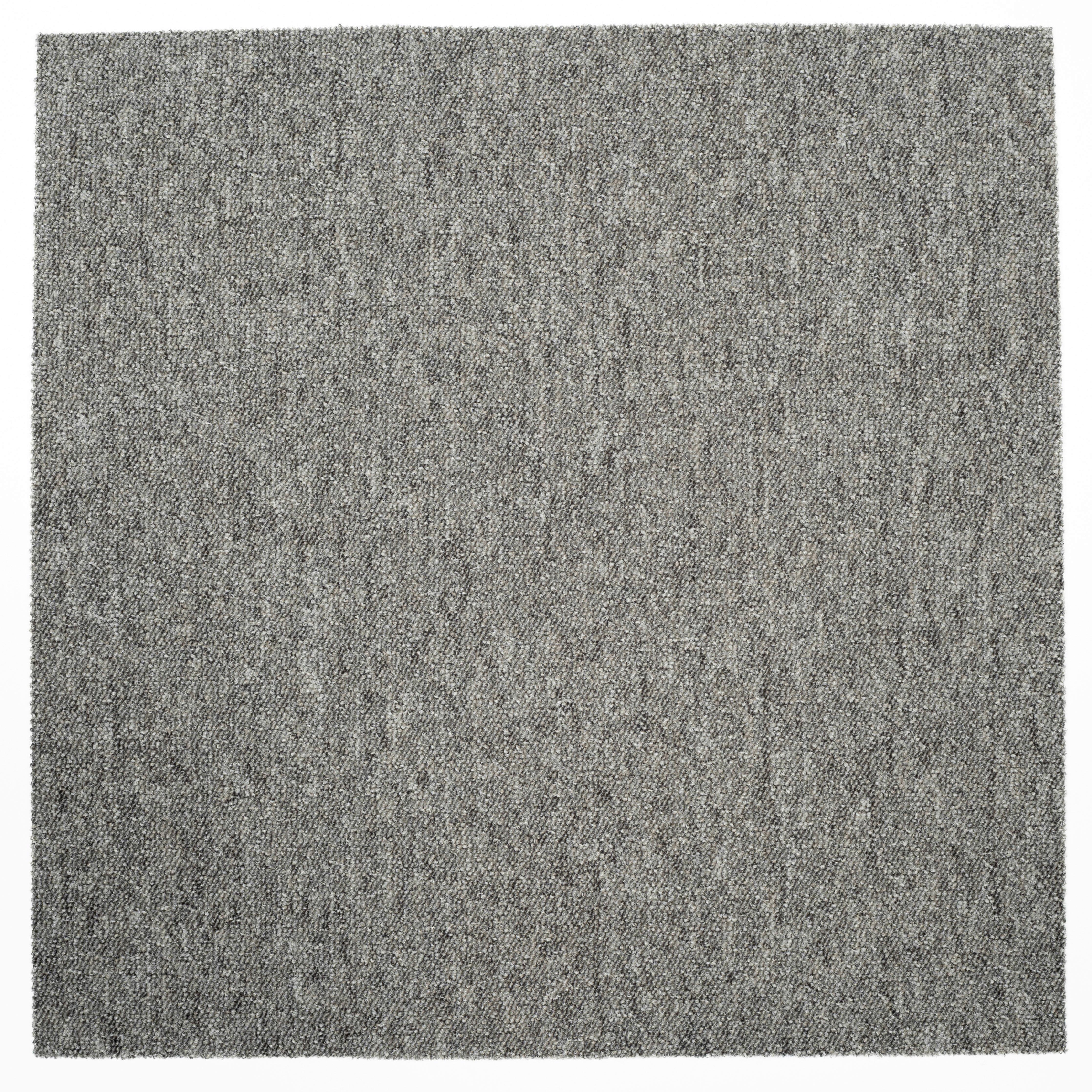 Teppichfliese Grau Mustang 50x50 cm Florhöhe 3 mm - Basics, Textil (50/50cm)