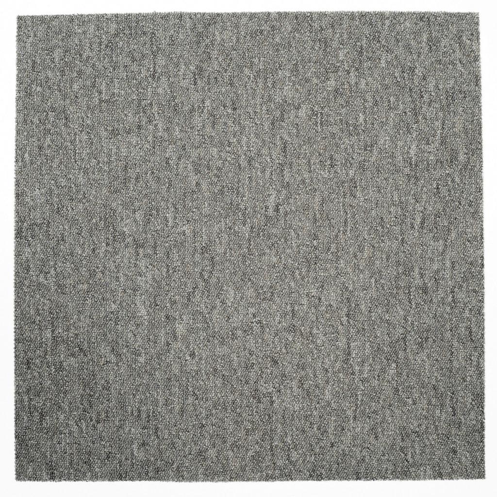 Teppichfliese Grau Mustang 50x50 cm Florhöhe 3 mm