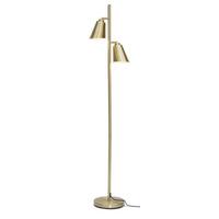 Stehlampe Bremen Goldfarben Mit Schalter - Goldfarben, Basics, Metall (25/162cm) - It's about Romi