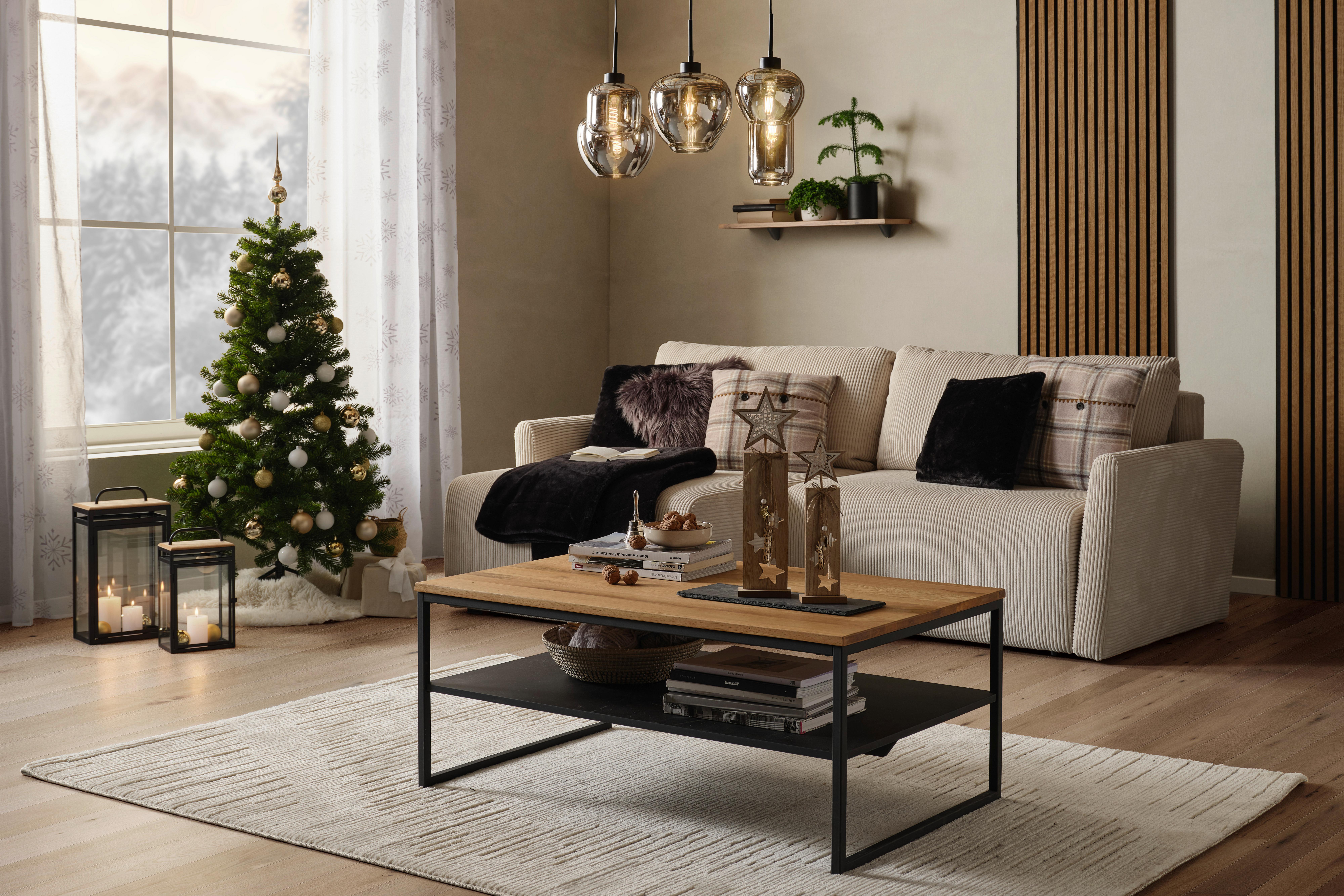 Christbaumdecke Synthetikfaser Weiß Uni-Motiv Rund - Weiß, Basics, Textil (80cm) - James Wood