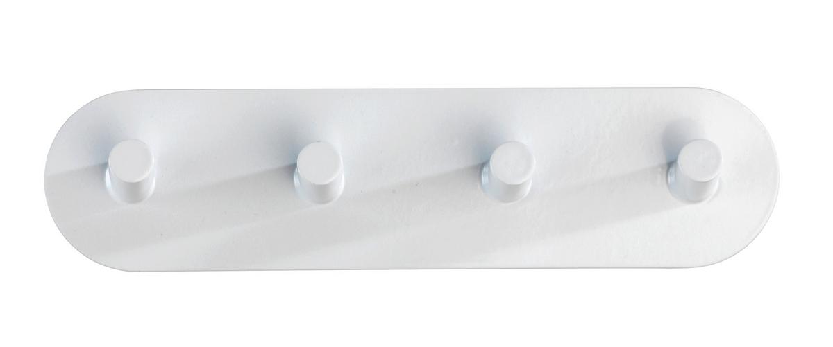 Hakenleiste Piceno Quadro 22933100 - Weiß, KONVENTIONELL, Metall (19,8/5/2cm) - Wenko