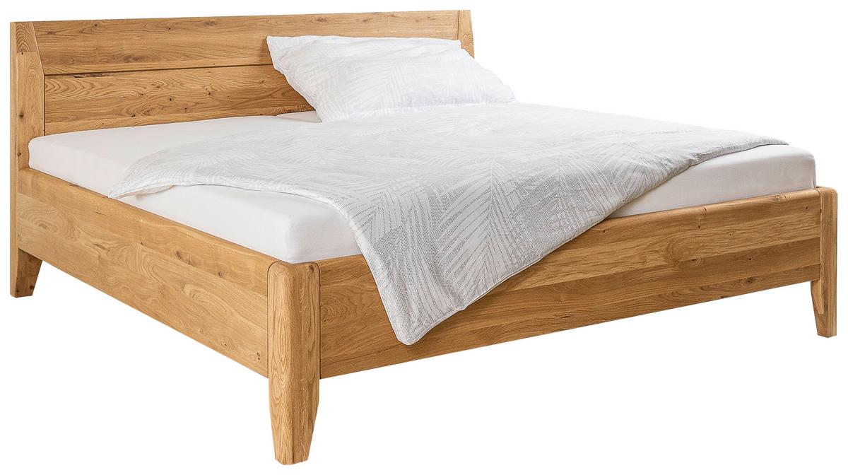 Bett Laura Naturfarben /Wildeiche 160x200cm - Wildeiche/Naturfarben, MODERN, Holz (160/200cm) - MID.YOU