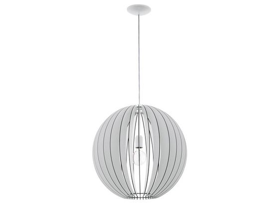 Hängeleuchte Cossano Ø 50 cm - Weiß, MODERN, Holz/Metall (50/150cm) Hängeleuchte Cossano Ø 50 cm - Weiß, MODERN, Holz/Metall (50/150cm)