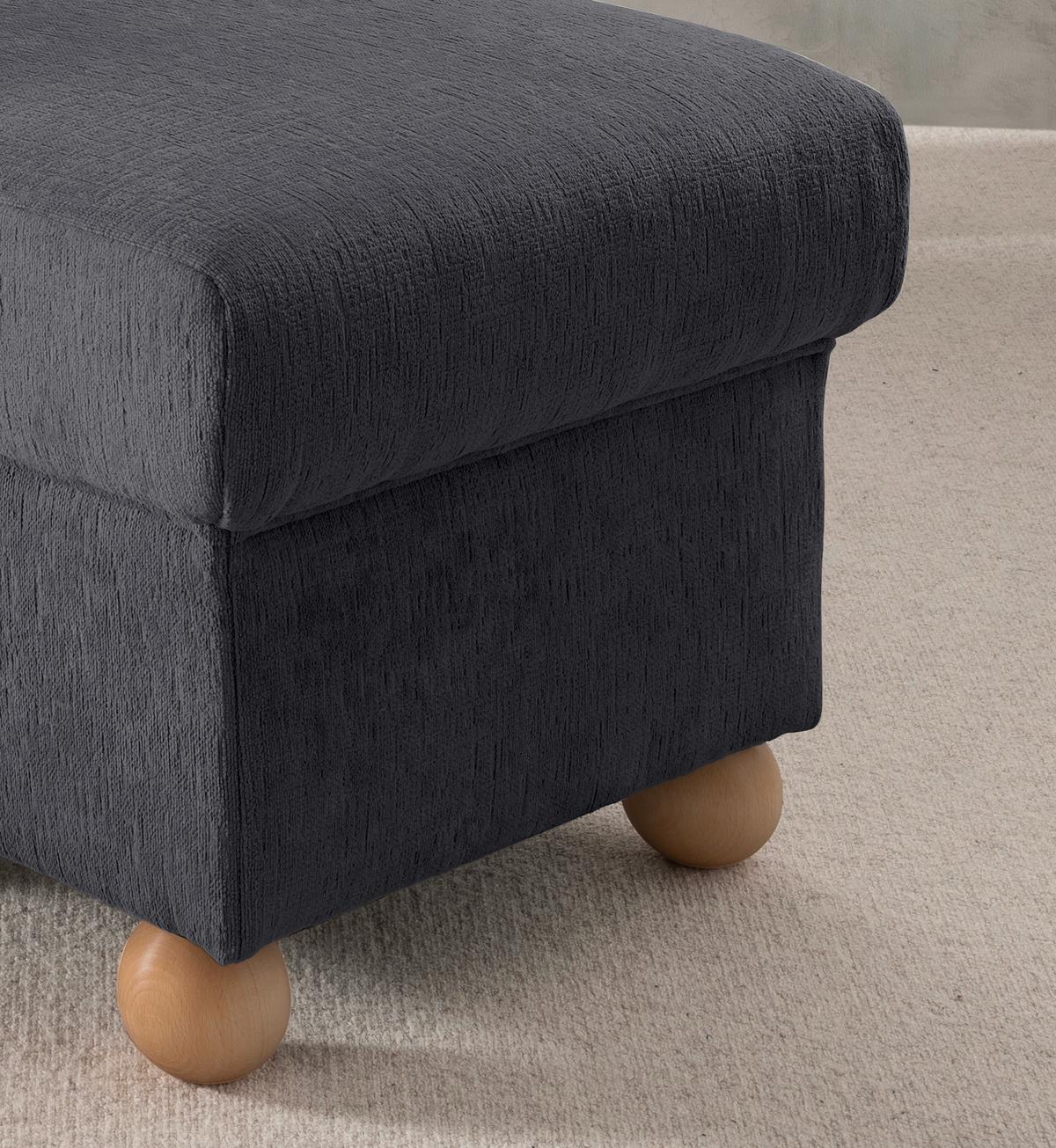 Hocker Torello Anthrazit B: 56cm - Wildeiche/Anthrazit, KONVENTIONELL, Textil (56/46/56cm) - Livetastic