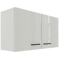 Horná kuchynská skrinka LEVI LEVI - čierna/sivá, Modern, kov/kompozitné drevo (100/54/32cm) - FlexWell