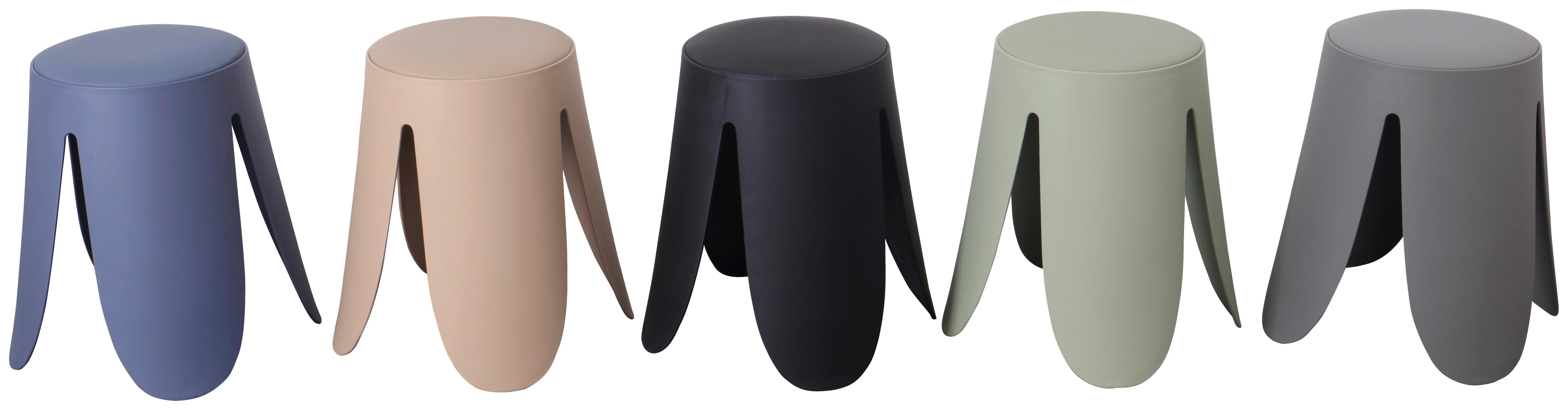 Taburetka stohovatelná PIA - zelená, Lifestyle, drevo/textil (30/46cm) - Based