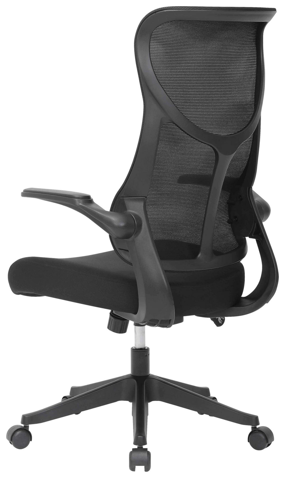 Otočná stolička ROXY - čierna, Design, kov/drevo (63/106-114/68cm) - Mömax