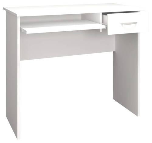 Schreibtisch B 50 cm H 75 cm Arusa Weiß - Weiß, MODERN, Holzwerkstoff (85/50/75cm) - MID.YOU