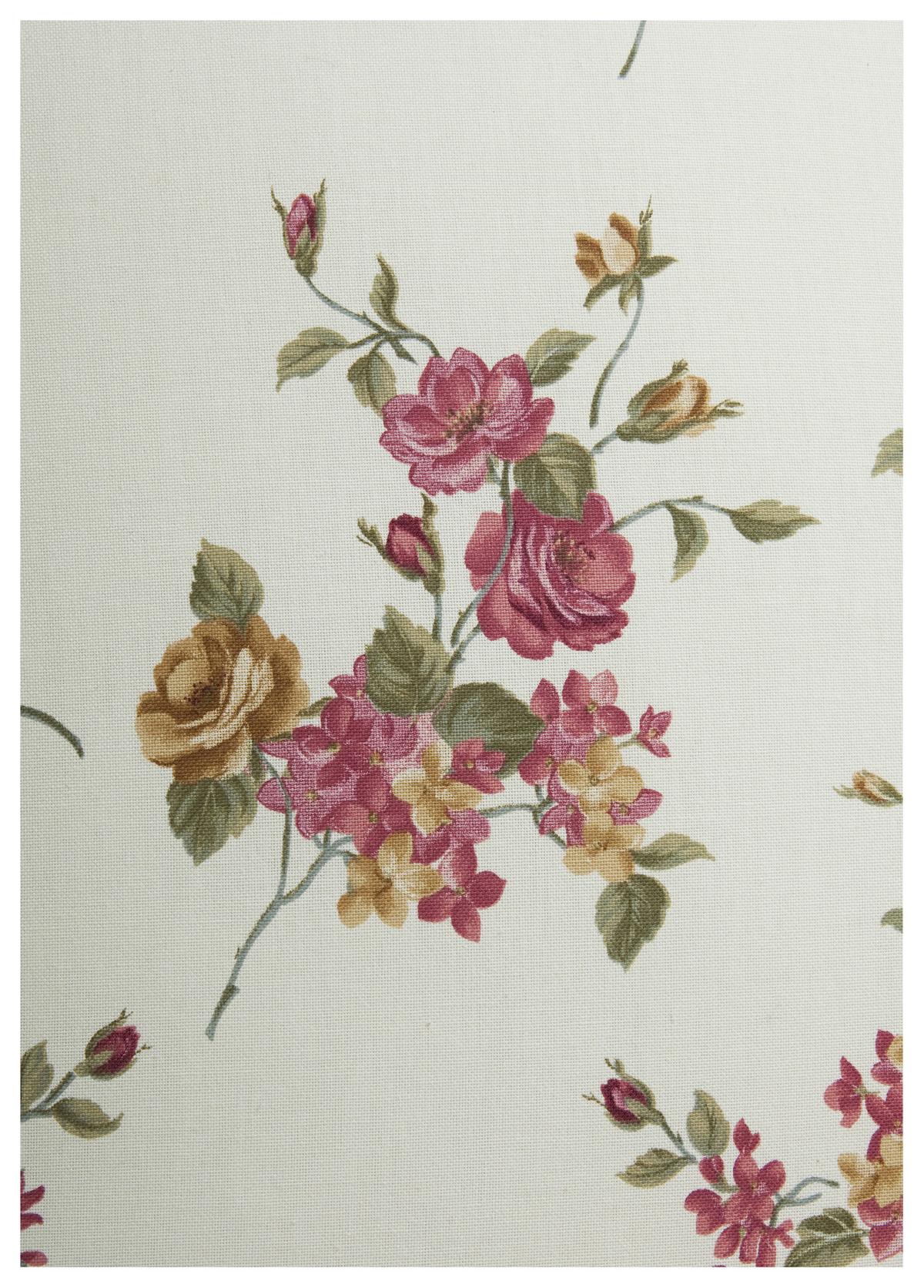 Recamiere Corona Rot/Beige, Blumen Design - Beige/Rot, Design, Textil (191/83/81cm) - Max Winzer