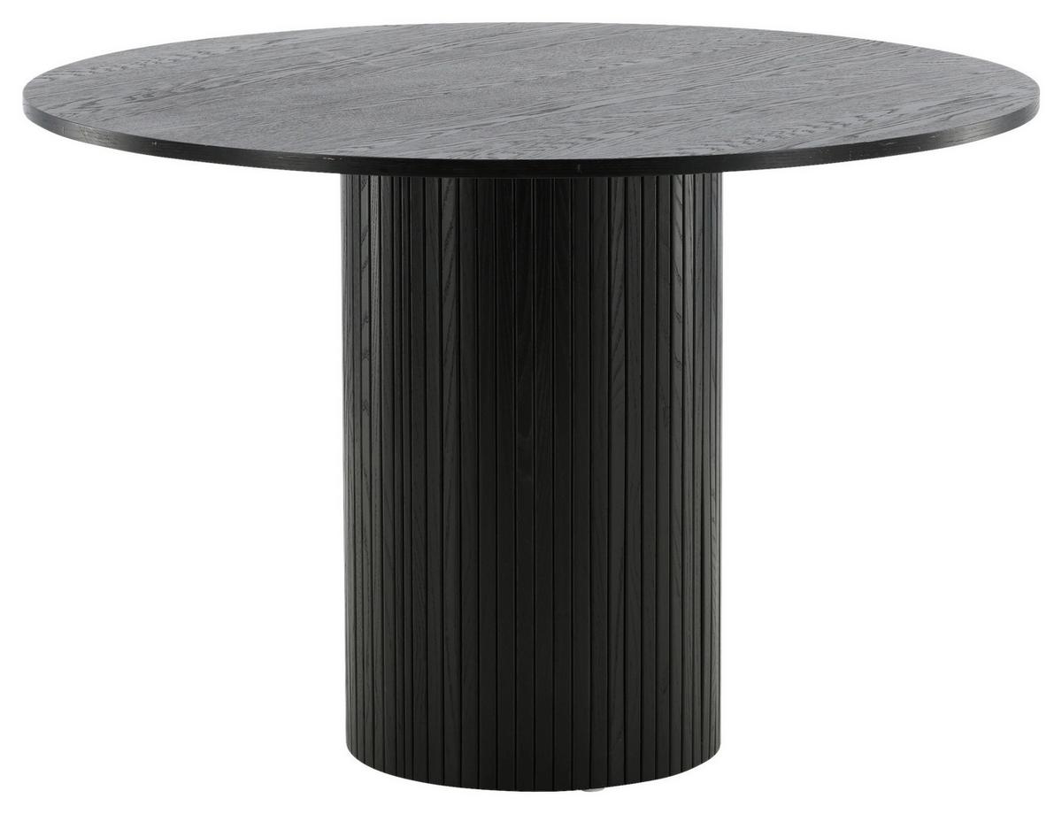 Esstisch Bianca - Schwarz, Design, Holzwerkstoff (110/110/75cm) - Livetastic