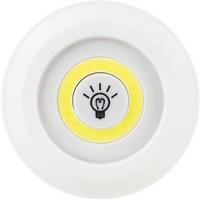 Led-dekoleuchte Levin Batterie Kaltweiß - Gelb/Weiß, KONVENTIONELL, Kunststoff (9/9/2,3cm) - Homezone