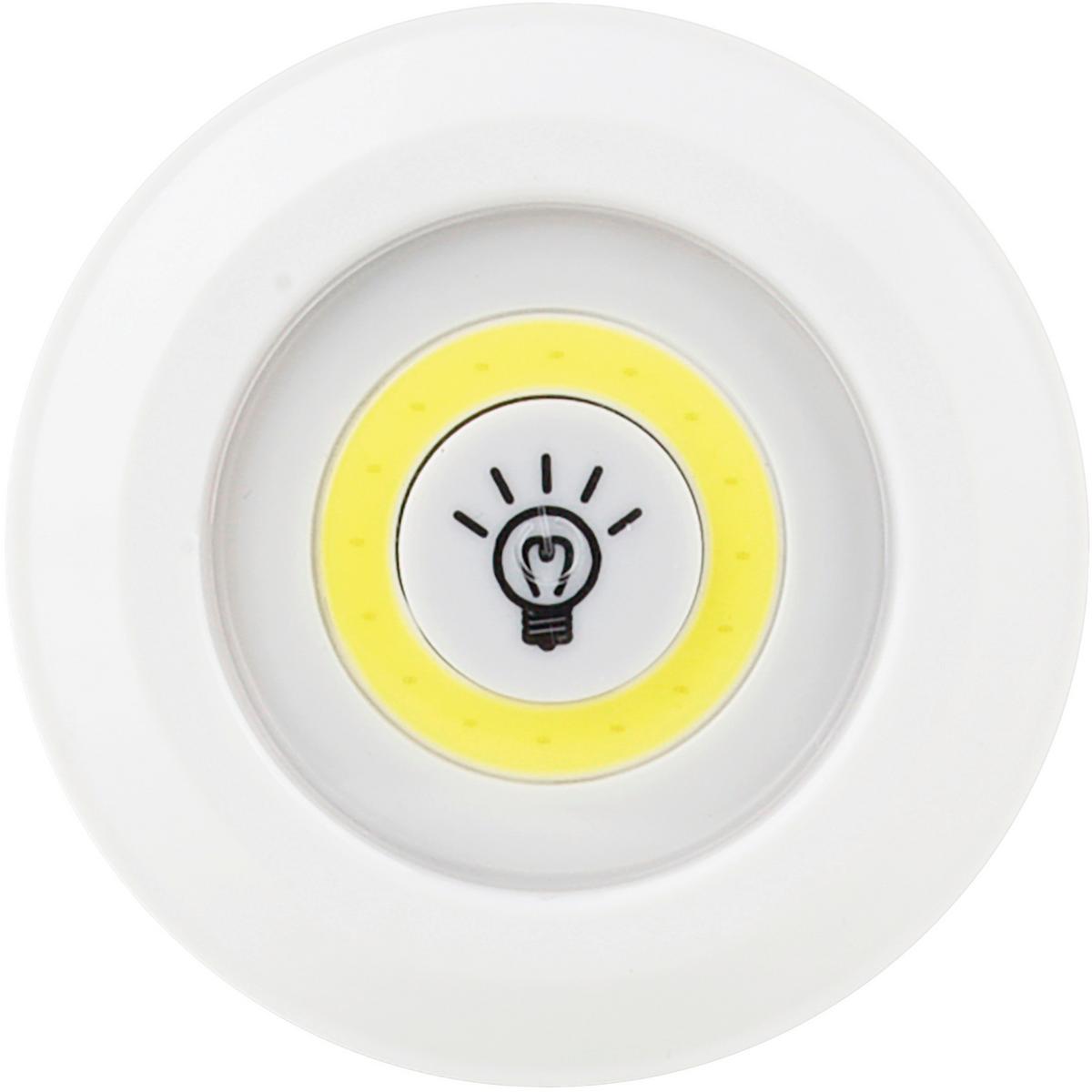 Led-dekoleuchte Levin Batterie Kaltweiß - Gelb/Weiß, KONVENTIONELL, Kunststoff (9/9/2,3cm) - Homezone