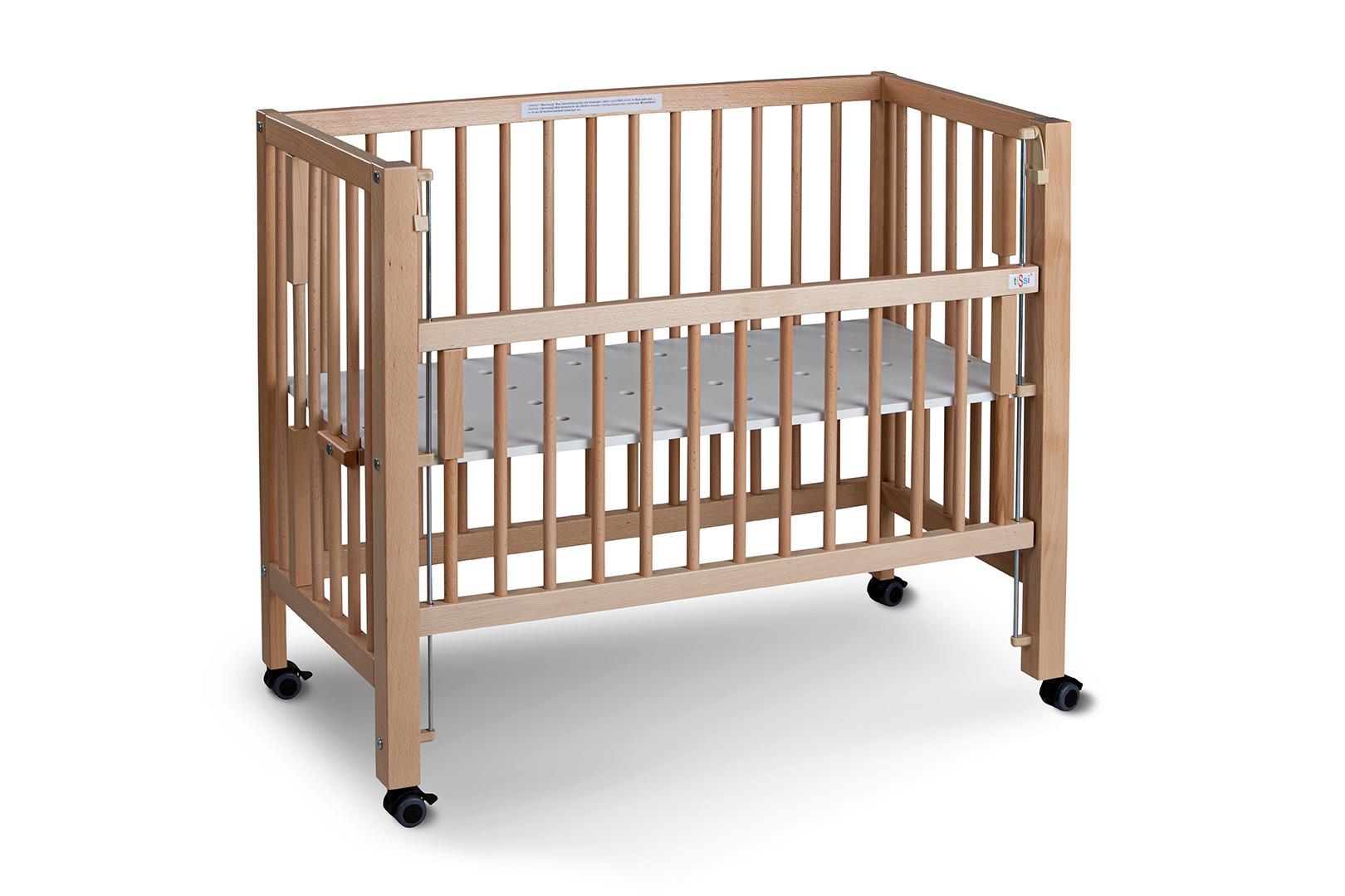 Beistellbett Tissi®maxi - Buchefarben, Basics, Holz/Kunststoff (94/56/94cm) - tiSsi