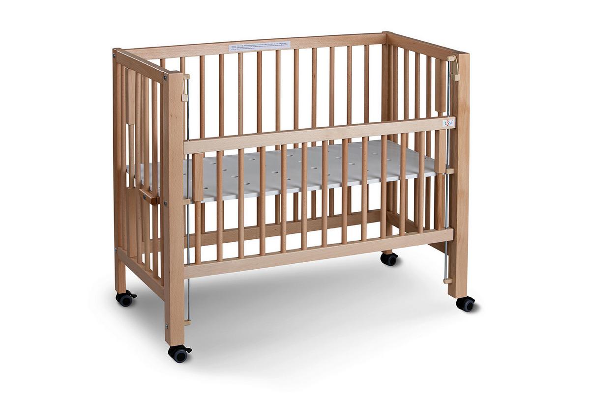 Beistellbett Tissi®maxi - Buchefarben, Basics, Holz/Kunststoff (94/56/94cm) - tiSsi