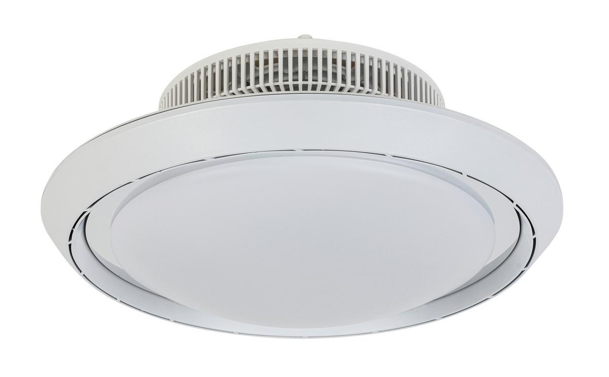 Deckenventilator Carolin - Chromfarben/Weiß, Basics, Kunststoff (42/18cm) - Luca Bessoni